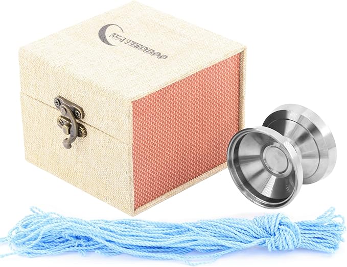 WATIEOBOOyoyo TC4 Aviation Titanium Alloy yoyo Professional Non-Reactive Yo-yo, Suitable for Children and Adults Trick yo yo, Party Performance Yo-yos and Competition Yo yos