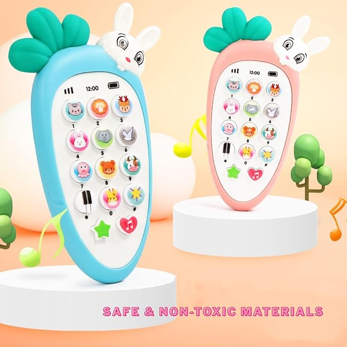 Baby Electronic Phone Toy – Early Childhood Educational Musical Toy with Multi-Function Buttons – Simulation Phone for Kids Development & Interactive Play