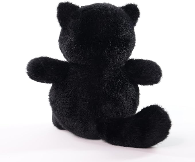 Sew Butiful 8" Black Cat Stuffed Animals Plush, Cute Plushie for Animal Themed Parties Teacher Student Award, Animal Toys for Baby, Boy, Girls, Great for Nursery, Room Decor, Bed