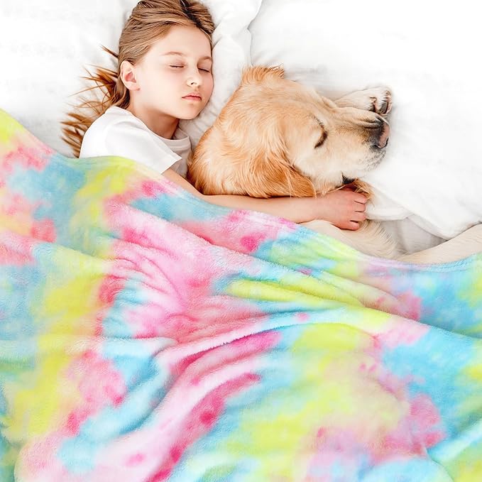 MUGD Soft Blankets Fuzzy Twin Bed Fleece Blanket Kids Warm Throw Blanket for Bed
