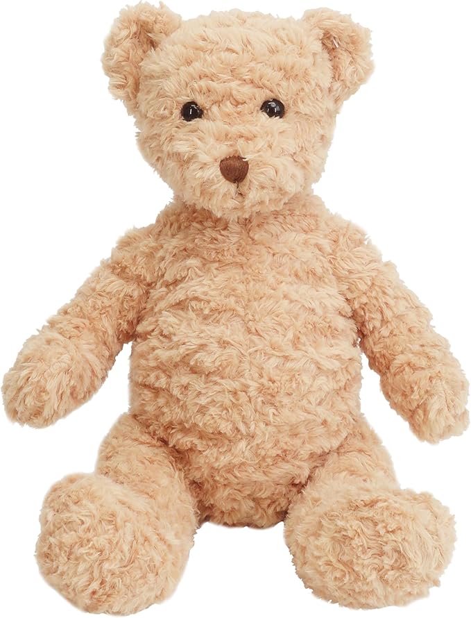 MON AMI Mr. Cuddleworth The Bear Stuffed Animal – 15”, Teddy Bear Plush for Baby Shower, Cute Plushies for Kids of All Ages