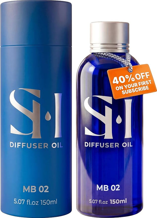 Inspired by 5-Star Hotel Malibu MB02 Hotel Scent Diffuser Oil | 5.07 Fl oz (150 ml) - Waterless Diffuser Oil Refill & Highly Concentrated Fragrance Oil, Diffuser Oil Scents, Hotel Oil Diffuser