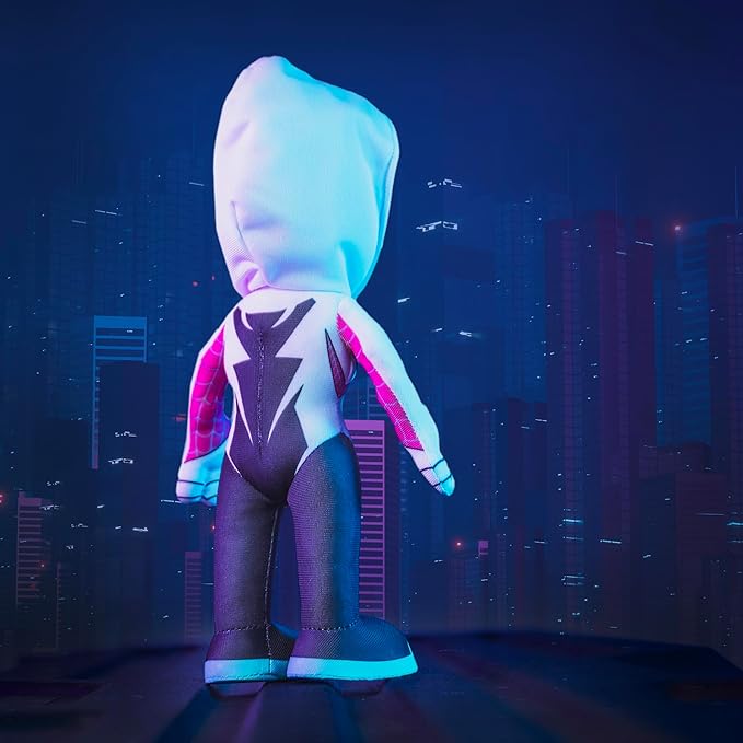Bleacher Creatures Marvel Ghost Spider (Spider-Gwen) 10" Plush Figure - Superhero for Play or Display