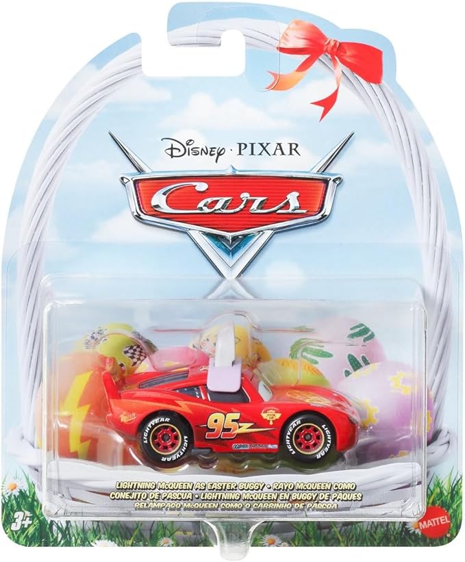 Disney Pixar Cars Easter Diecast Vehicles, 6-Pack Collection, Lightning McQueen, Mater, Holiday Theme HTY61-963C