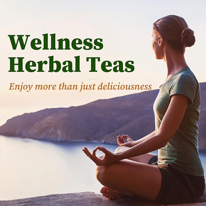 FullChea - Peppermint Tea Bags, 50 Teabags - Premium Peppermint Leaves - Refreshing & Minty - Non-GMO - Caffeine-free - Freshen Breath & Aid Digestion