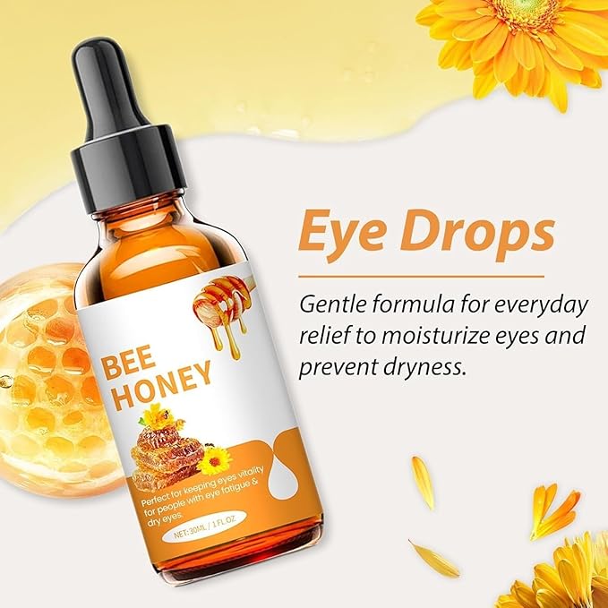 Honey Eye Care, Natural Hydration & Nourishing Formula with Bee Honey (2pcs)