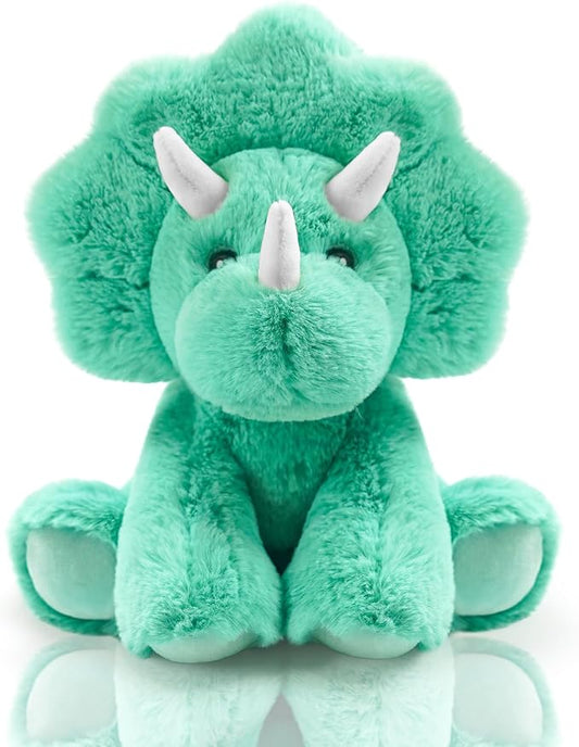 Triceratops Stuffed Animal Toys, 8.5 Inch Soft and Cuddly Triceratops Plush Animals Toy, Cute and Realistic Stuffed Animals Gifts for Boys and Girls Soft Toy for Kids