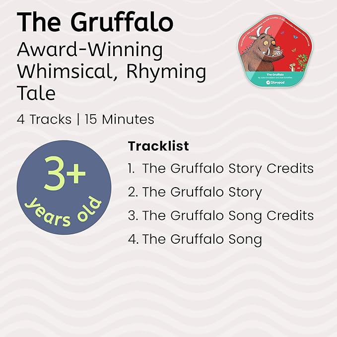 Storypod Token - The Gruffalo - Classic Children's Story - for Kids, Toddlers, Children - SEL Audio Learning & Interactive Playtime Fun