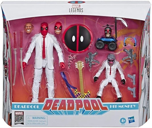 Marvel Comics 80th Anniversary Legends Series 6"-Scale Vintage Comic-Inspired Deadpool & Hit-Monkey Collectible Action Figure 2 Pack
