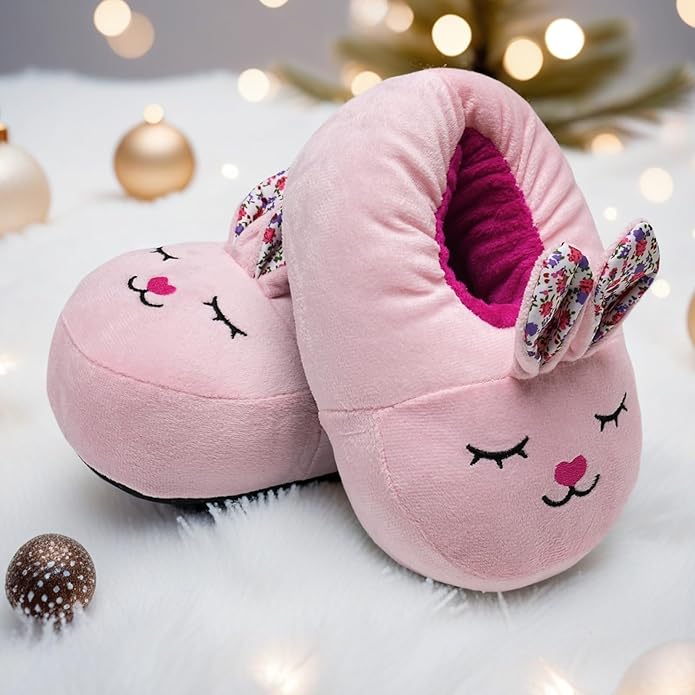 IceUnicorn Toddler Slippers Kids Cute Funny Animal House Shoes Girls Boys Christmas Fluffy Bedroom Indoor Slipper, Cat, Bunny, Unicorn, Axolotl, Fox