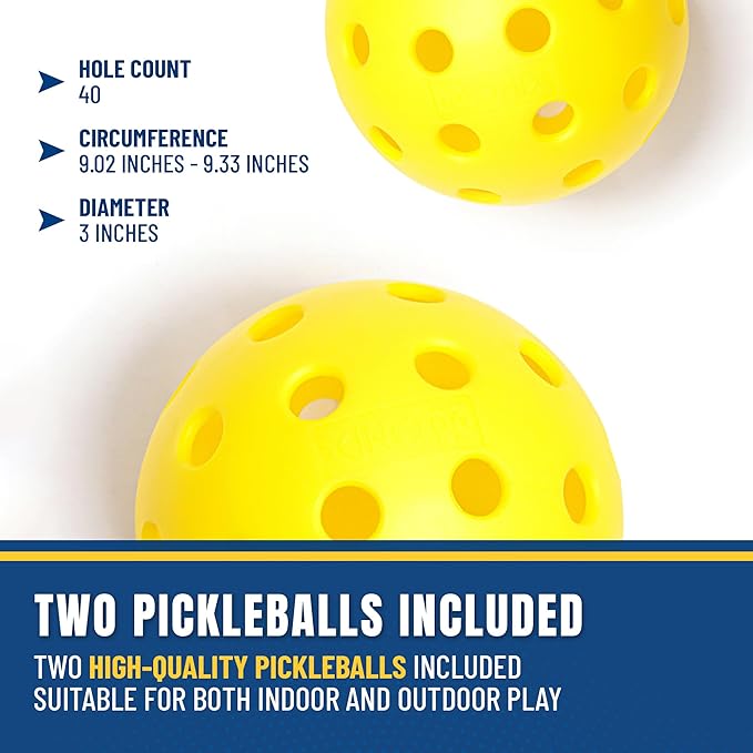 Ultimate Youth Pickleball Set with Net, Paddles, and Balls - Start Playing Pickleball Today with This Complete Junior Kit for Boys and Girls Ages 5 to 12