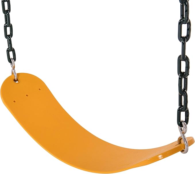 Jack and June Playset Belt Swing with 80" Chains Made for 5' and 6' Deck Height - Multiple Colors Available