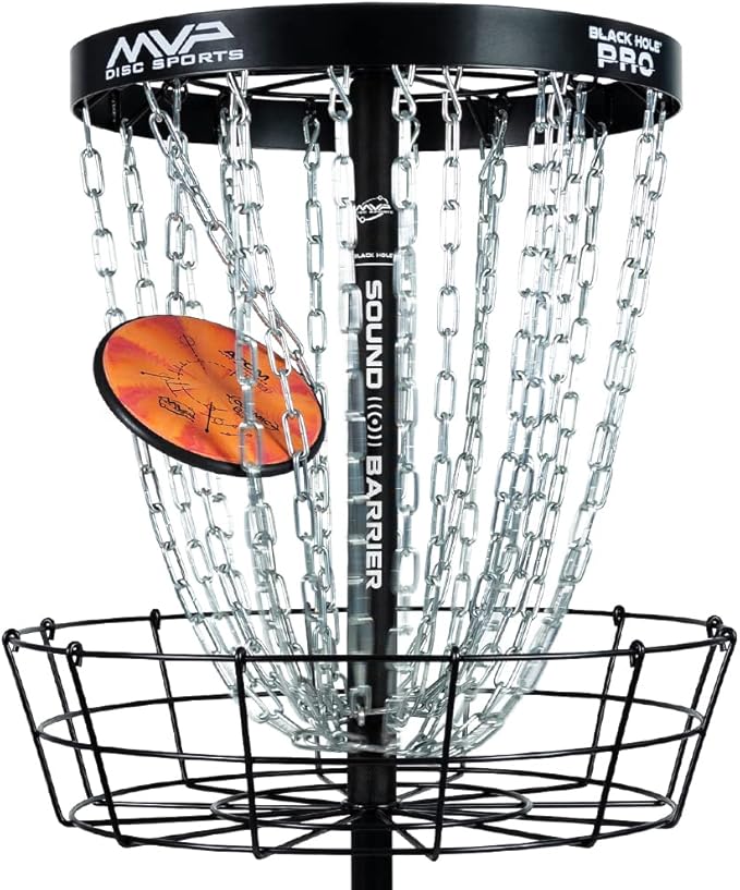 MVP Disc Sports Black Hole Sound Barrier Disc Golf Basket Silencer