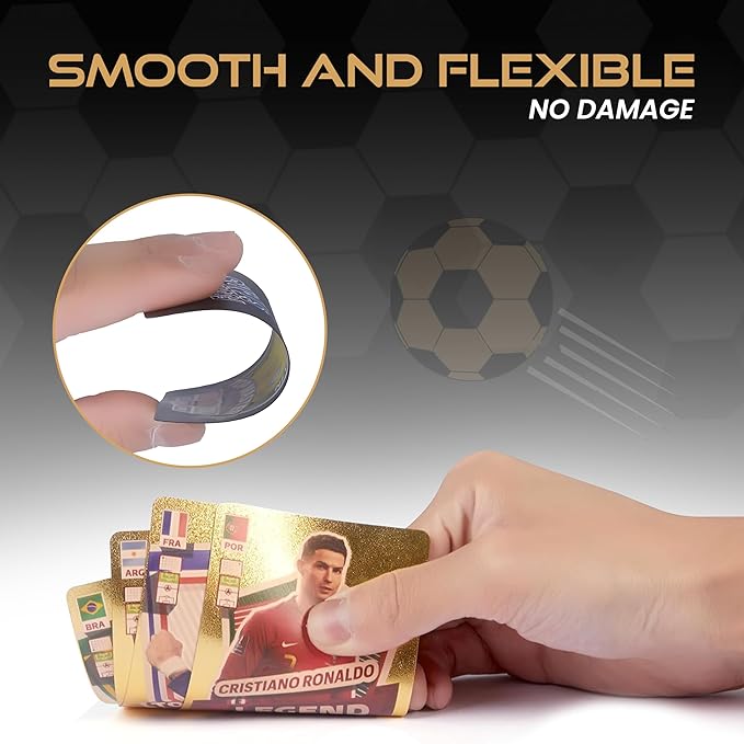 2026-27 Soccer Cards - 33 Unique Greatest Soccer Players Fun - Fixed Card Set - Soccer Card to Create Unforgettable Moments for Friends, Siblings & Football Fans - Pack of 3