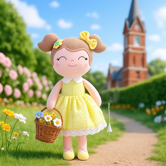 Gloveleya Baby Girl Plush Doll – 16 Inch Soft Snuggle Doll, Cute Toddler Gift with Gift Box, First Baby Doll for Girls, Birthday, Christmas & Holiday Present