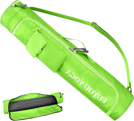 Upgrade Yoga Mat Bag, Waterproof Yoga Gym Bag Tote Bag with Adjustable Strap, Multi-Pockets Yoga Mat Carrier for Gym, Fitness