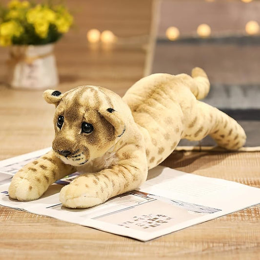 Lion Stuffed Animal 15.8" Stuffed Lion Plush Stuffed Animal Realistic Large Stuffed Cougar Plush Toys Safari Animals Cute Plushies Birthday Gifts for Kids Boys Girls