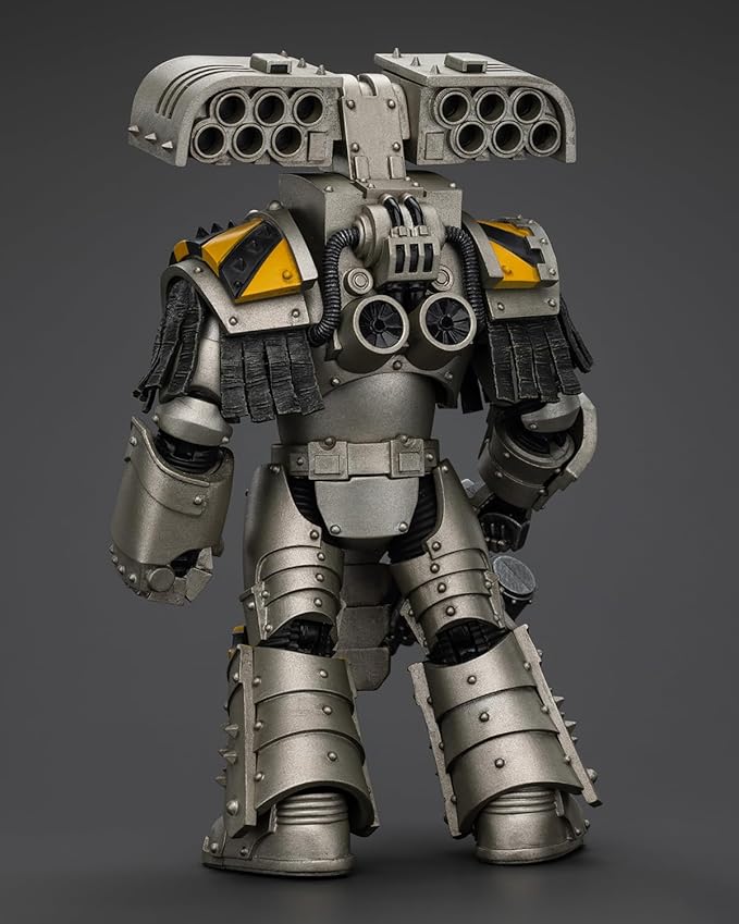 JoyToy 40K Genuine License 1:18 Action Figure, lron Warriors Tyrant Siege Terminator with Rocket Launcher, 5.35 in Collectible Action Figures