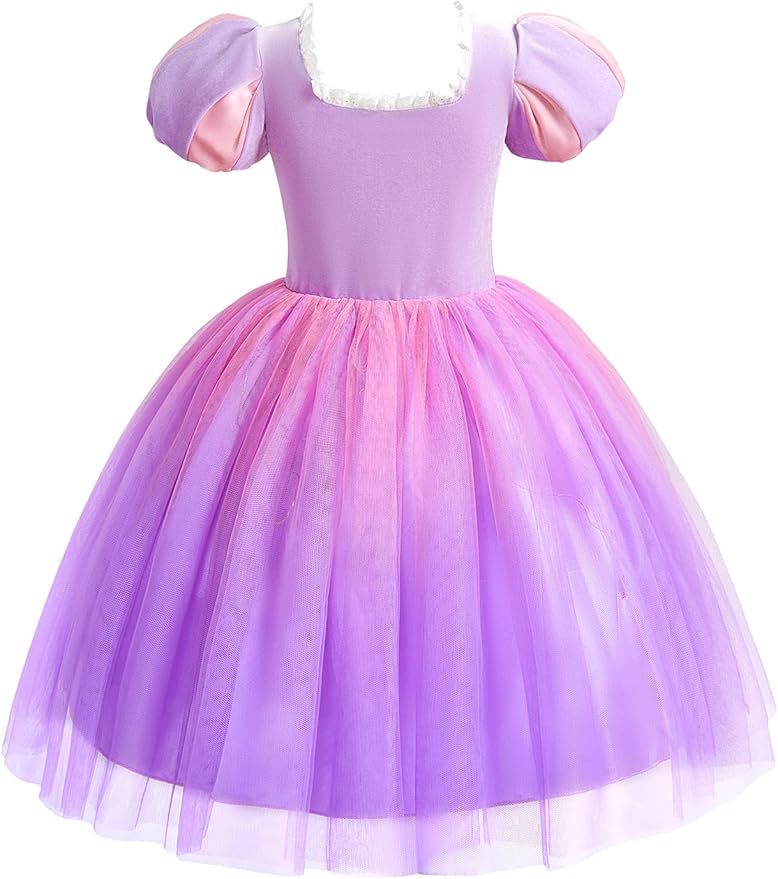 TYHTYM Princess Dress Up for Girls Costume Cosplay Fancy Toddler Halloween Birthday Party Kids