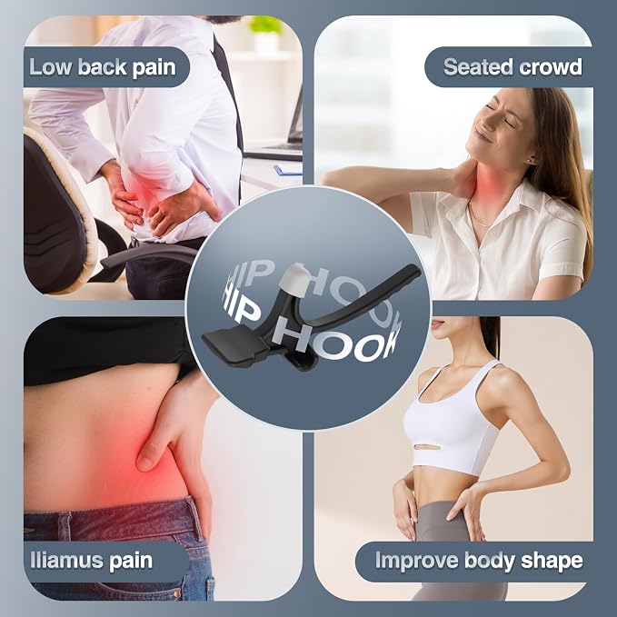 Psoas Release Tool-Hip Flexor Release Tool Fully Adjustable for Iliacus,Waist Pain Sciatica,Back&Posture Relief,Massage Hook and Trigger Point Massage Tool