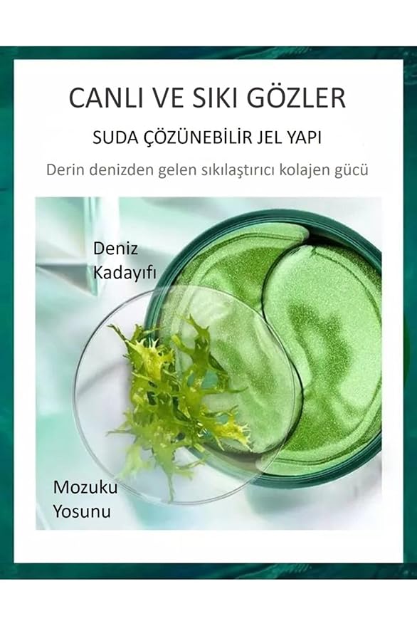 BIOAQUA 30 Pairs Eye Mask Moisturizing Hydrating Anti-Wrinkle Anti-Aging Remove Dark Circles Smooth Nourishing Refreshing (GREEN)
