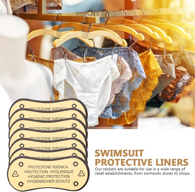 Swimwear Protective Sticker Adhesive Panty Liner Lingerie Underwear Stickers Plastic Liner for Women