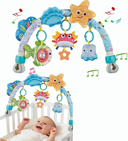 Pau1Hami1ton Baby Stroller Arch Toys, Car Seat Toys,Baby Gifts.S-19(Red Crab)