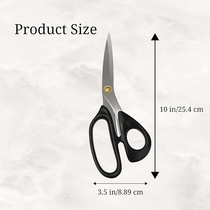 Korean Luxury BBQ Kalbi Meat Cutting Scissors Large All Purpose Stainless Steel Utility Kitchen Shears for Food, 10 Inch, Black