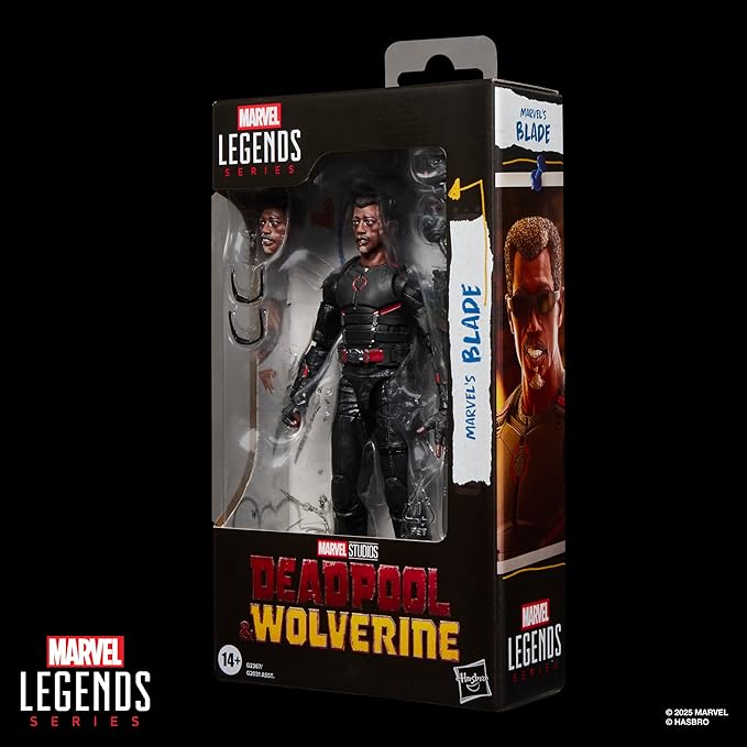 Marvel Legends Series Marvel's Blade, Marvel Studios' Deadpool & Wolverine Movie Collectible 6-Inch Action Figure Gift