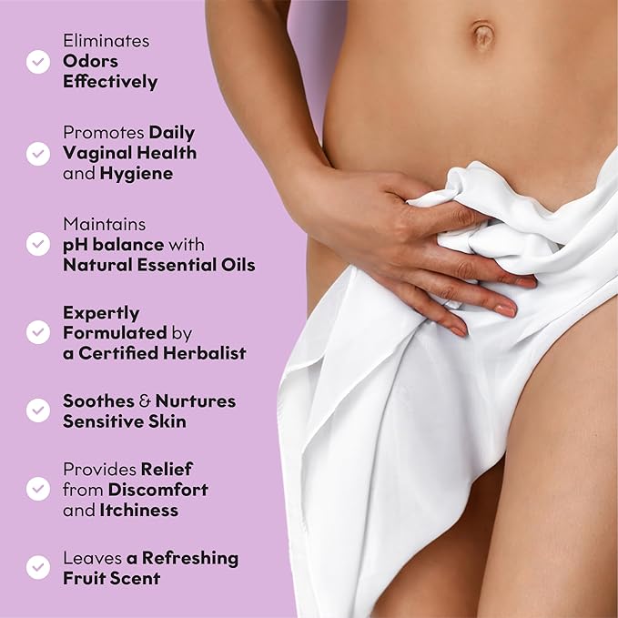 Magic V Yoni Oil for Women – Organic Feminine Care Vaginal Moisturizer, pH Balance & Odor Control, Soothes Ingrown Hair & Razor Bumps – Strawberry Scent