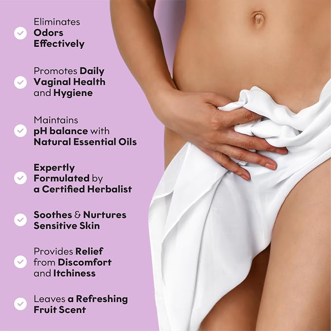 Magic V Yoni Oil for Women – Organic Feminine Care Vaginal Moisturizer, pH Balance & Odor Control, Soothes Ingrown Hair & Razor Bumps – Passion Fruit Scent