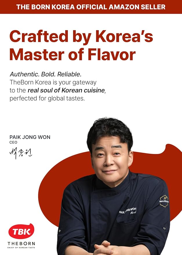 TBK THEBORN Korean BBQ Short Rib Marinade, Sweet Soy Garlic Sauce 3.2kg | Sweet and savory soy garlic marinade for grilled or pan-cooked beef short ribs, chicken, pork and other meats
