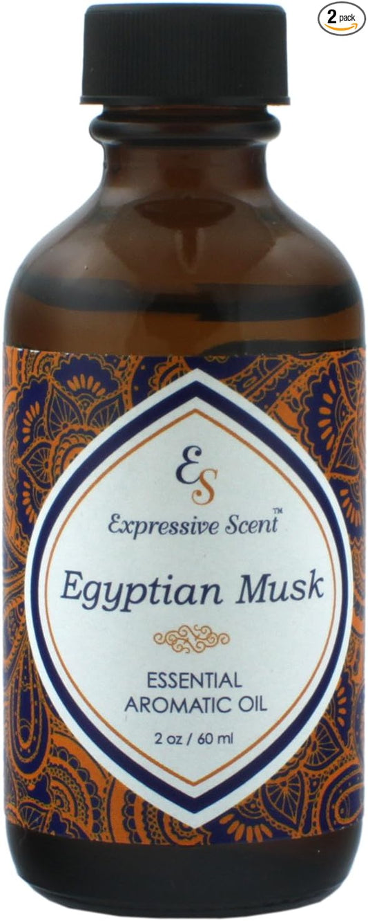 2 Pack Egyptian Musk 2oz Scented Home Fragrance Essential Oil by Expressive Scent