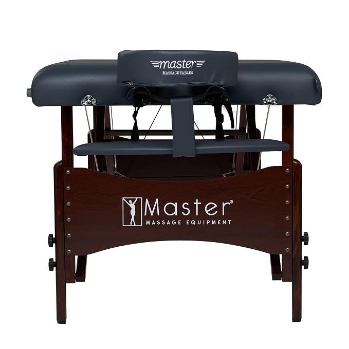 30" Royal Blue Portable Massage Table Master Massage Package with Aurora Multicolor Atmosphere Ambient Lighting System