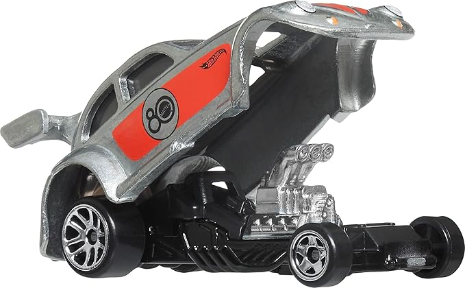 Hot Wheels Mattel 80th Anniversary 7-Pack Ride-On Toy Cars, Includes 7 Mini Cars, Ages 3 and up, Metal JHF01