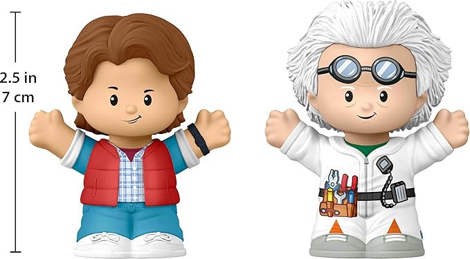 Little People Collector Back to The Future Special Edition Set for Movie Fans, 2 Figures in a Display Package