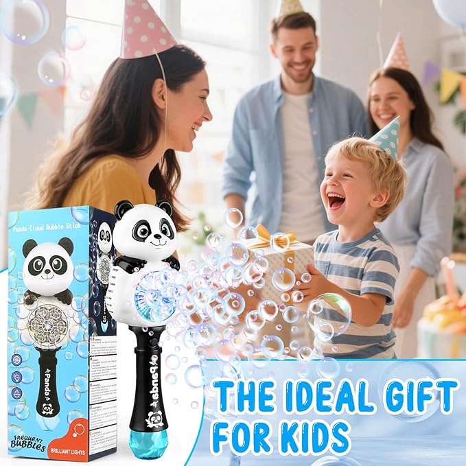 Bubble Wands for Kids Ages 4-8 Years Old: Light Up Bubble Machine Bubble Wand for Parties Outside Toys for Toddlers 3-5 Automatic Bubble Machine Rechargeable Gifts for 3 + Year Old Girl Boy