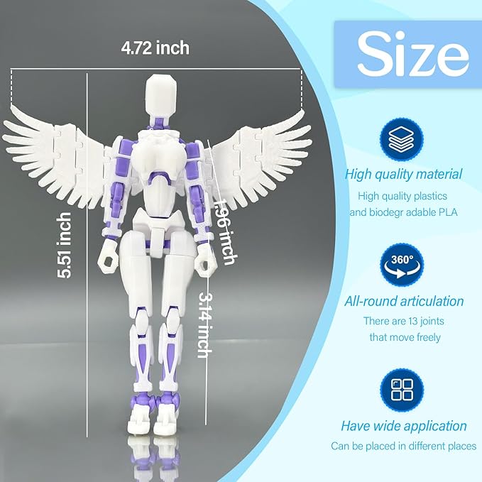Titan 13 Multi-Jointed Action Figures,Titan 13 Action Figure,3D Printed Action Figures (1pcs-A)