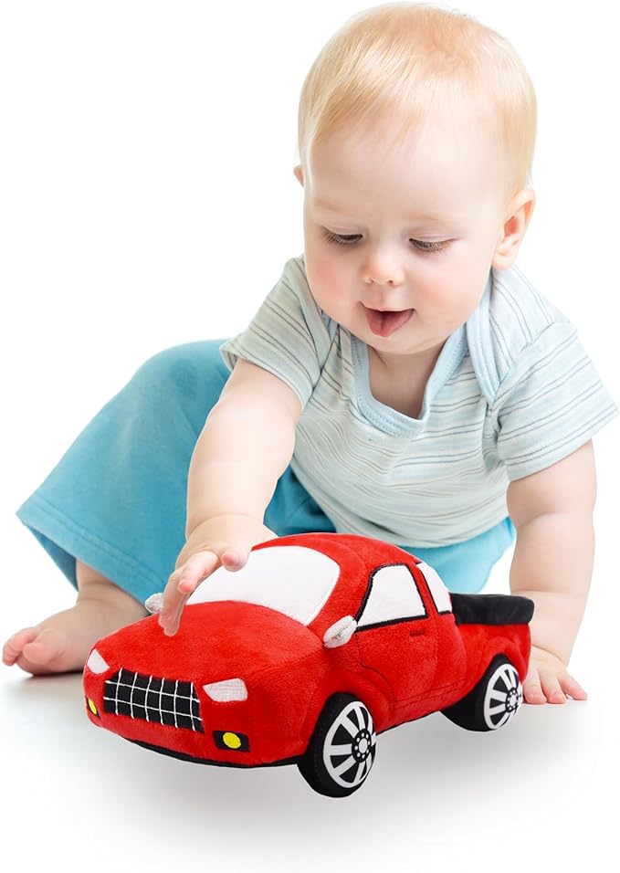 BABOLI Soft Pickup Trucks Stuffed Car Toy Extremely Cute Vehicle Plushie Unusual Gifts for Kids Birthday or Stuff Collection 12 Inches