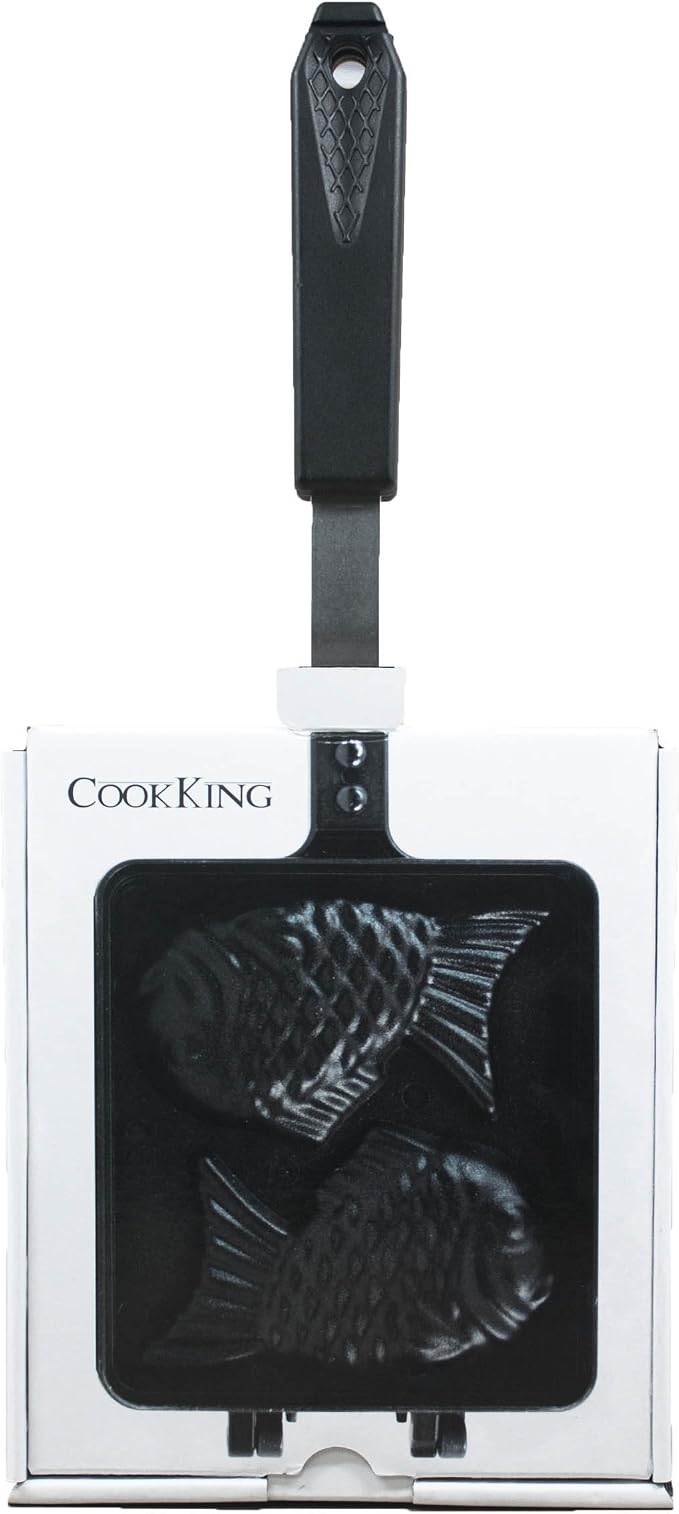 COOKKING - Taiyaki Japanese Fish-shaped Pancake Double Pan, Made in Korea