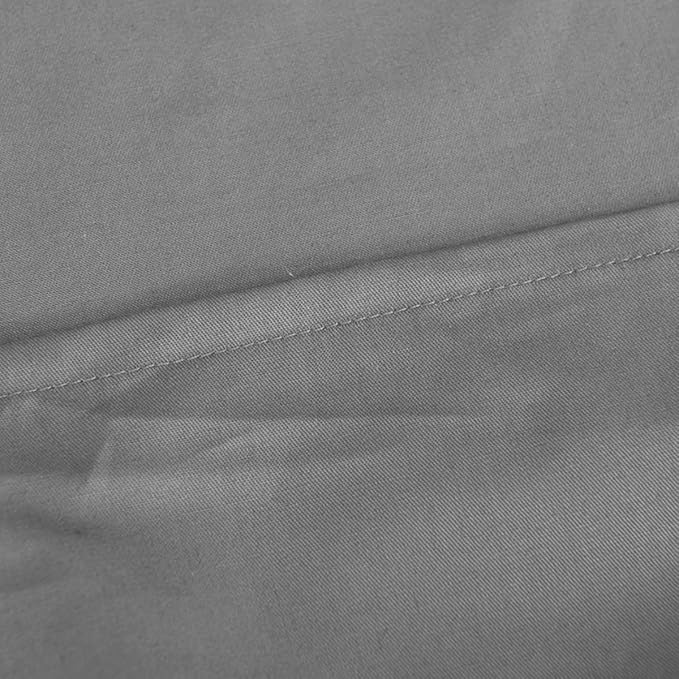 NHNHN Fitted Sheet-Deep Pockets-Soft Microfiber-Easy Care-Shrinkage and Fade Resistant-Fitted Sheets Twin Size for Girl Woman Teens Kids-Only 1 Fitted Sheet (Twin, Light Grey)