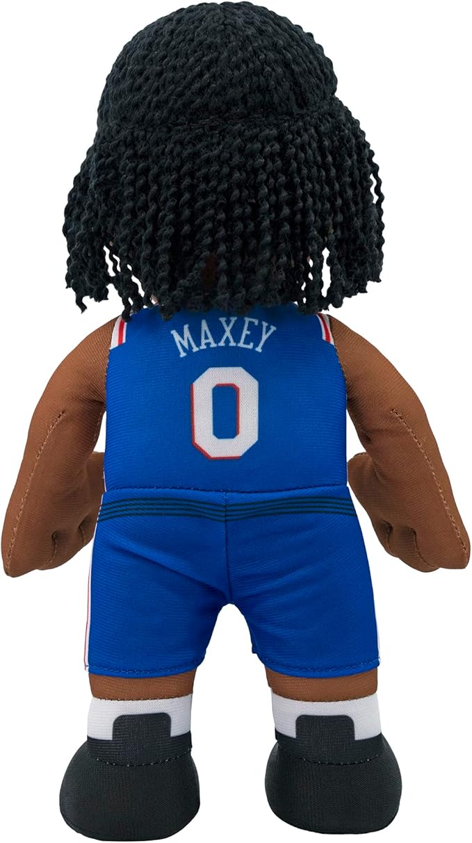 Bleacher Creatures Philadelphia 76ers Tyrese Maxey 10" Plush Figure- A Superstar for Play or Display