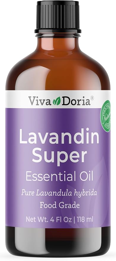 Viva Doria Lavandin Essential Oil, 100% Pure, Natural Essential Oil, Undiluted, for Aromatherapy | Food Grade, 118 mL (4 Fluid Ounce)