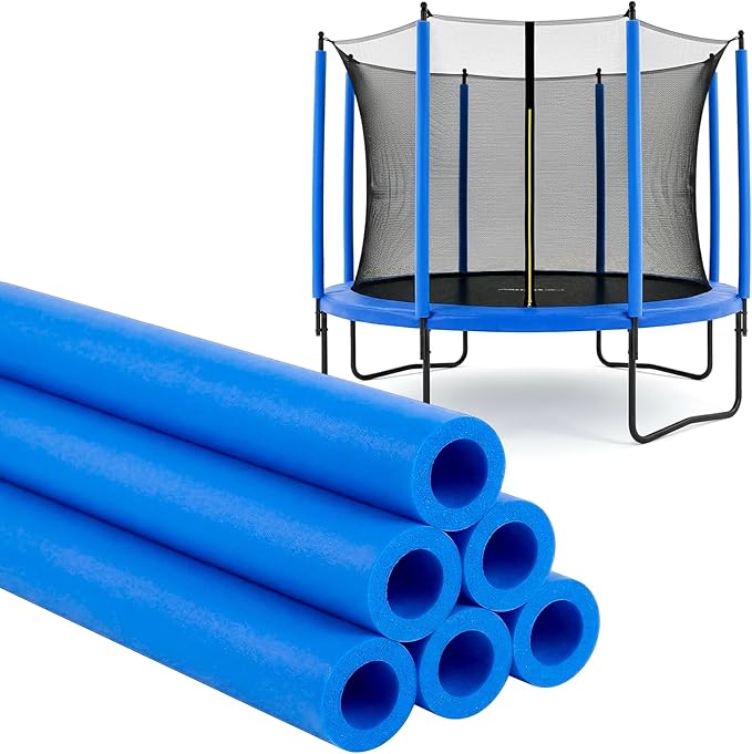 U0U 35.4 Inch Trampoline Pole Covers,Blue Trampoline Pole Foam Covers Replacement,1.26 Inch Diameter Foam Sleeves for Kids Trampoline Accessories Safety Protection