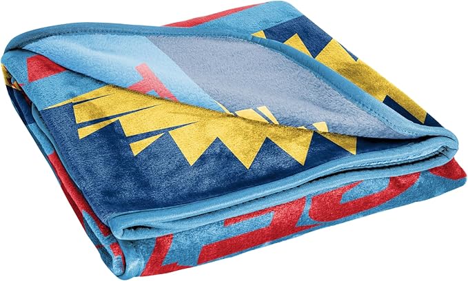 Jay Franco Kids Plush Throw Blanket – Soft & Cozy Fleece Throw for Bedroom & Couch Décor, Official Licensed Product, Blue - Cars, 46x60 - Throw Blanket