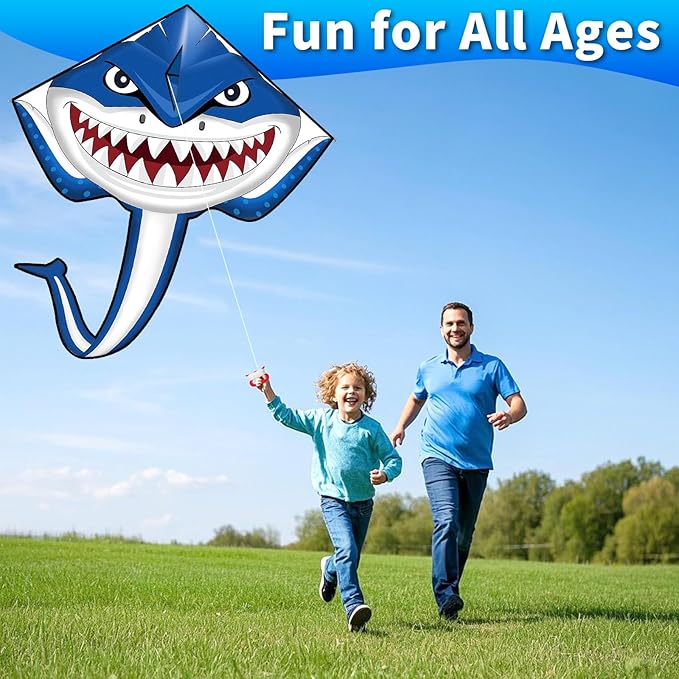 Kite for Kids Ages 4-8 8-12 & Adults, Shark & Dragon & Unicorn & Butterfly Kites Flying Toys, Easy to Fly Big Kite with 328FT String Easter Gift for Boys Girls Beach Park Outdoor Party Activities