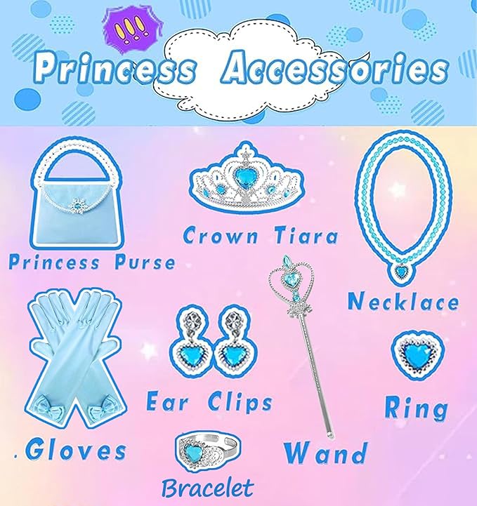 FKKFYY Rainbow Cape Cloak for Girl Princess