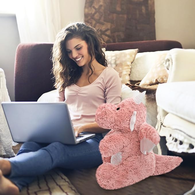 Little Flying Dragon - Cute Stuffed Animal Plush Toy - Adorable Soft Dragons Toy Plushies and Gifts - Perfect Present for Kids (Pink,7.87in/20cm)