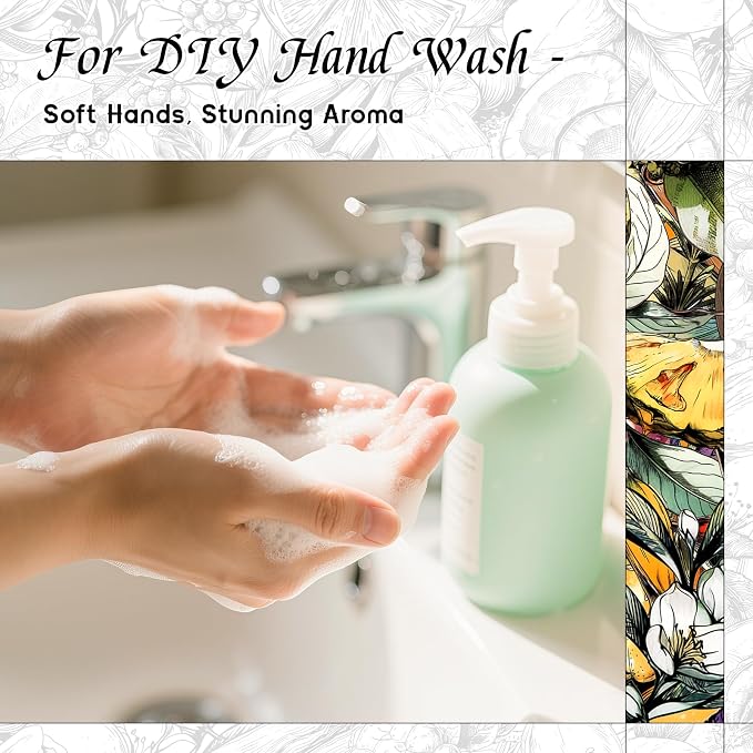 HIQILI Mint Bergamot Matins Fragrance Oil for DIY Wax Soap & Home Diffuser | Delivers Long Lasting Floral Aroma, Ideal for Hand Wash, Air Freshener and Gentle Pet Friendly DIY Scent Works-30ml / 1 fl oz