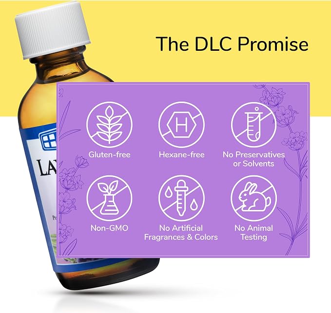 De La Cruz Lavender Essential Oil Steam-Distilled - 100% Pure Lavender Oil for Aromatherapy 2 FL. OZ. (6 Bottles)